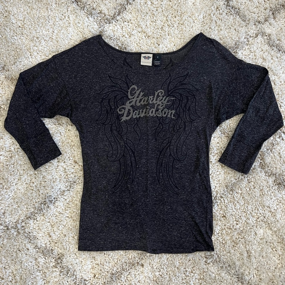 Women’s Harley Davidson 3/4 sleeve top
